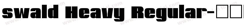 swald Heavy Regular字体转换